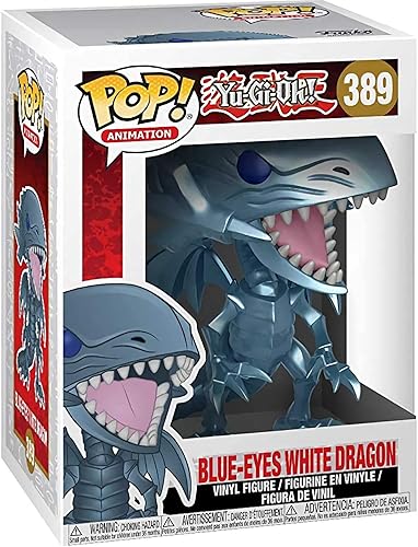 Miniatura 3 de Yu-Gi-Oh! - Figura de vinilo con diseño de ojos azules y dragón blanco Funko Pop! (paquete con funda protectora compatible con POP Box), multicolor,
