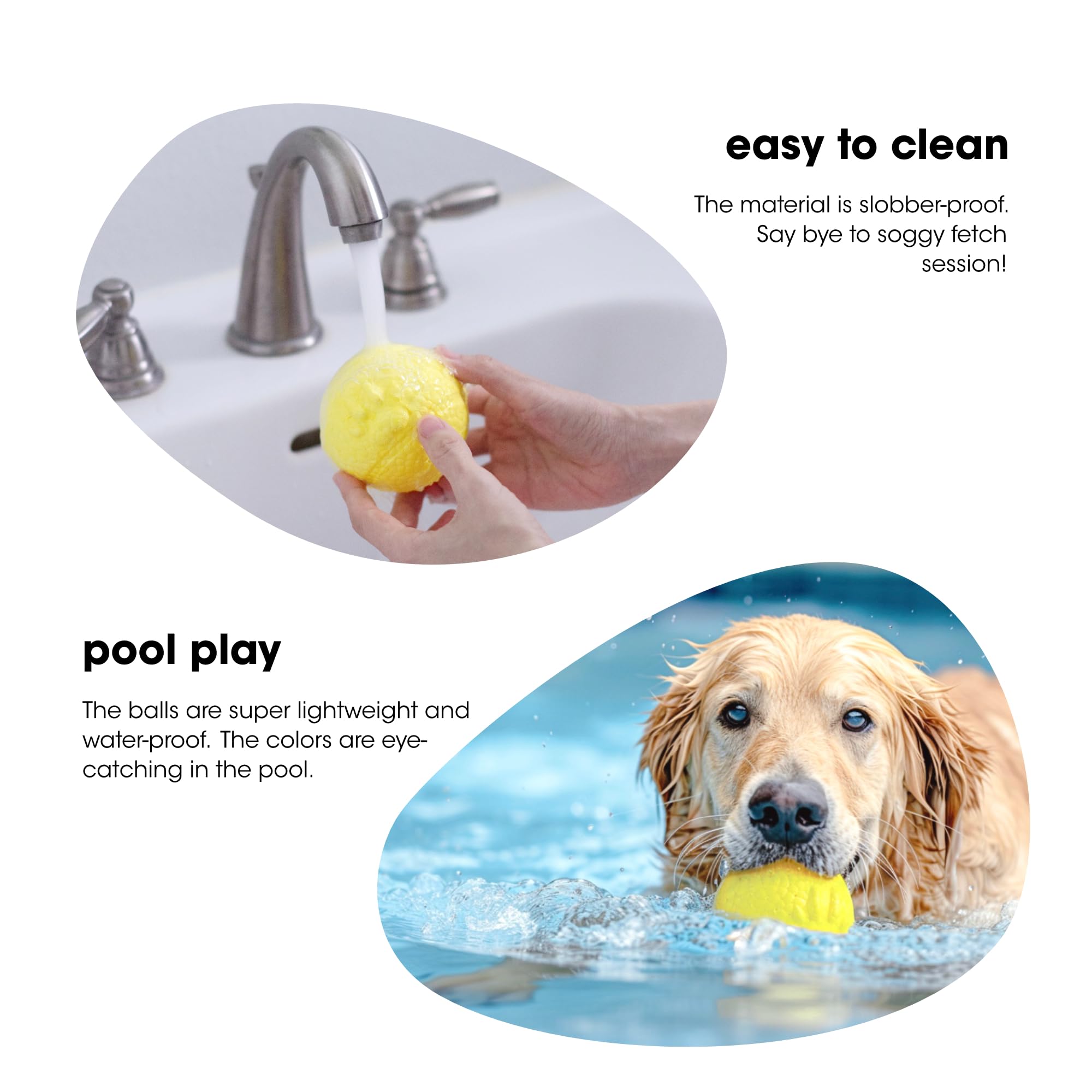 Hundespielzeug-Set: 2 Bälle Aus E-TPU – Robust, Schwimmfähig & Hundefreundlich