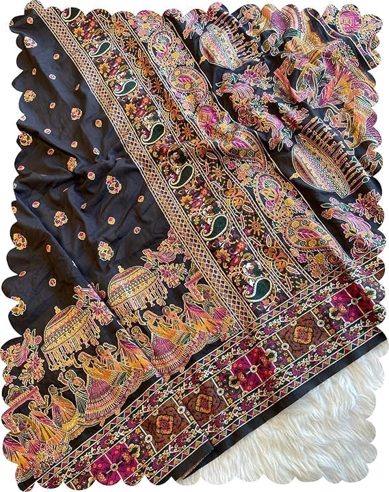 Image of SWORNOF Women's kanjivaram banarasi silk saree Zari Woven for festival Wedding silk with rich pallu Design sarees for women with Unstitched blouse piece