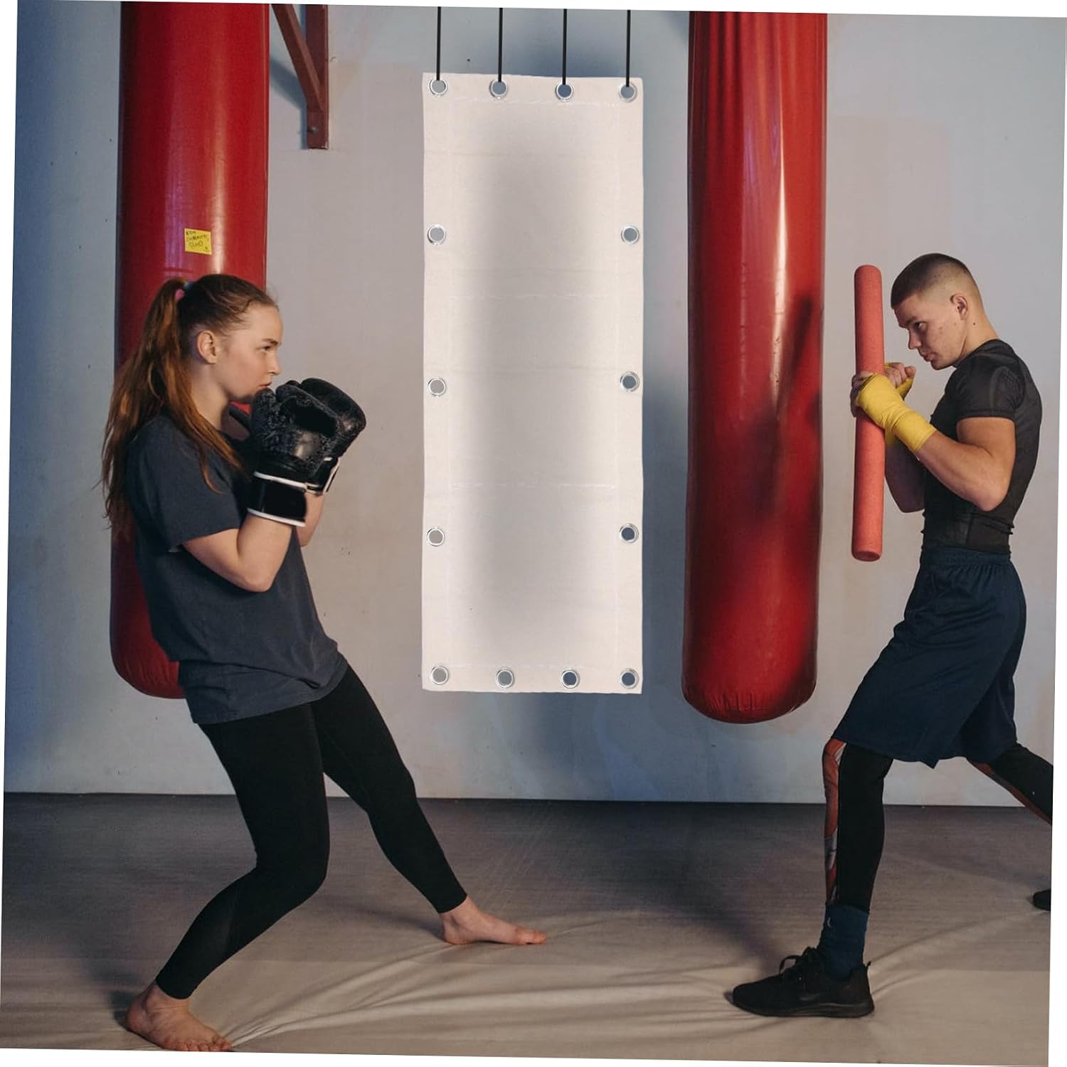 Triplet Boxing Sandbag Durable Canvas Empty Wall Bag for Workout Lightweight and Portable Design for Training Exercise with Custom Fill Options