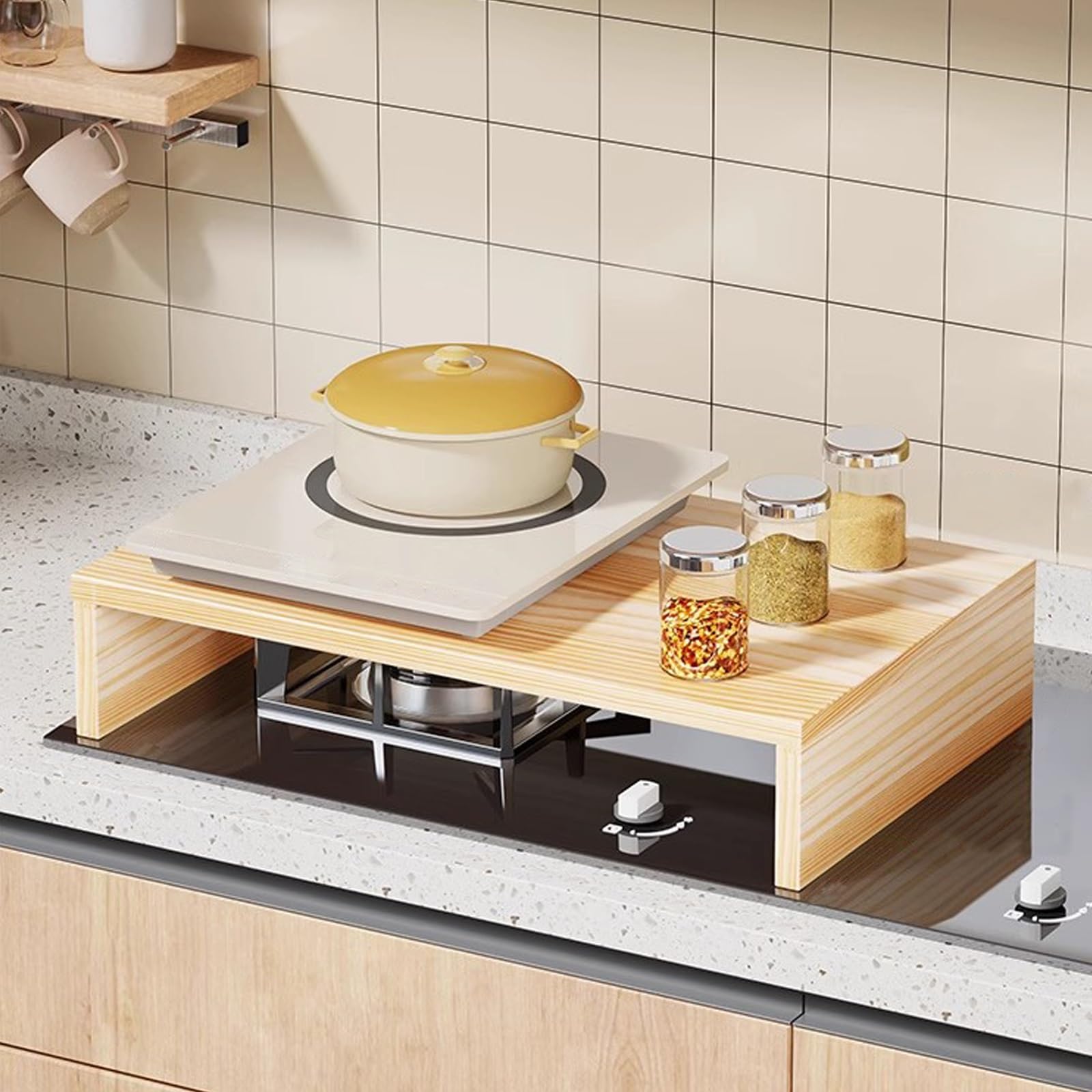Cubre encimera gas, tapa encimera gas, protector encimera cocina, soporte para encimera de cocina, para cocina, fregadero de RV, estufa eléctrica(40x40cm/16x16in)