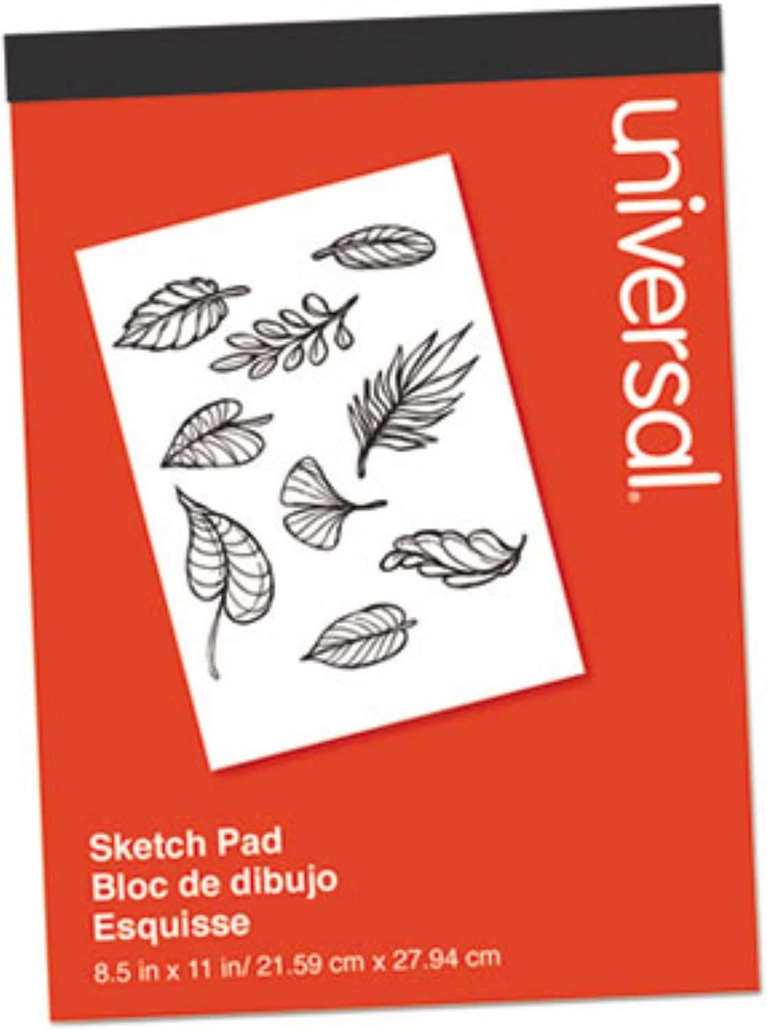 Universal 66371 Sketch Pad, 160 Lb, 8.5 X 11, White, 70 Sheets