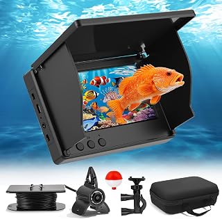 Unterwasserkamera für Angeln, Fishfinder mit 4,3" IPS-Bildschirm & 30m Kabel, Nachtsicht-Infrarot, Weitwinkel, IP65 wasserdicht, für Eisangeln, See, Fluss, Meer und Boot