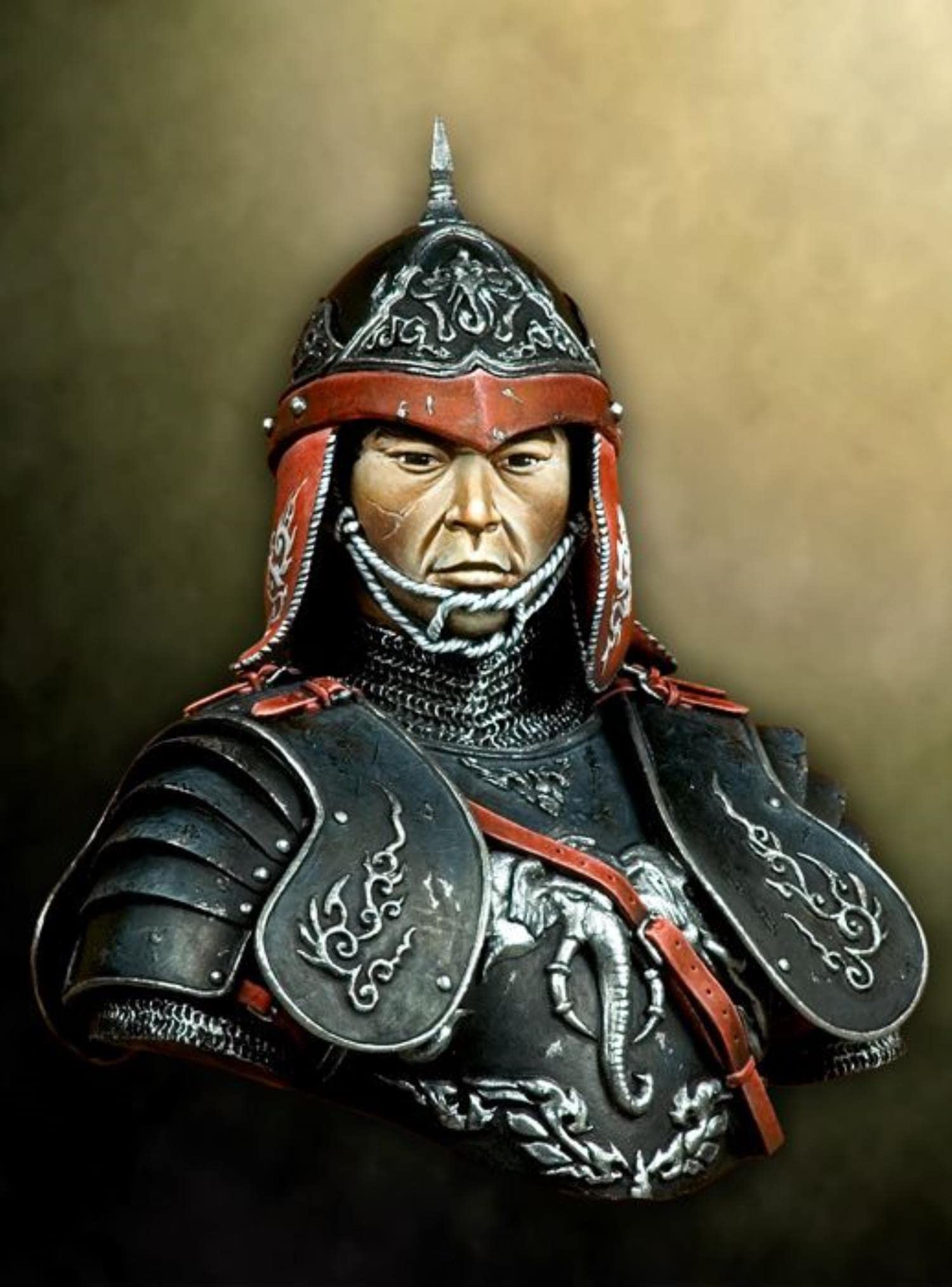 Kit de Modelo de Figura de Resina de Busto Antiguo del príncipe tailandés 1/10 sin Montar sin Pintar
