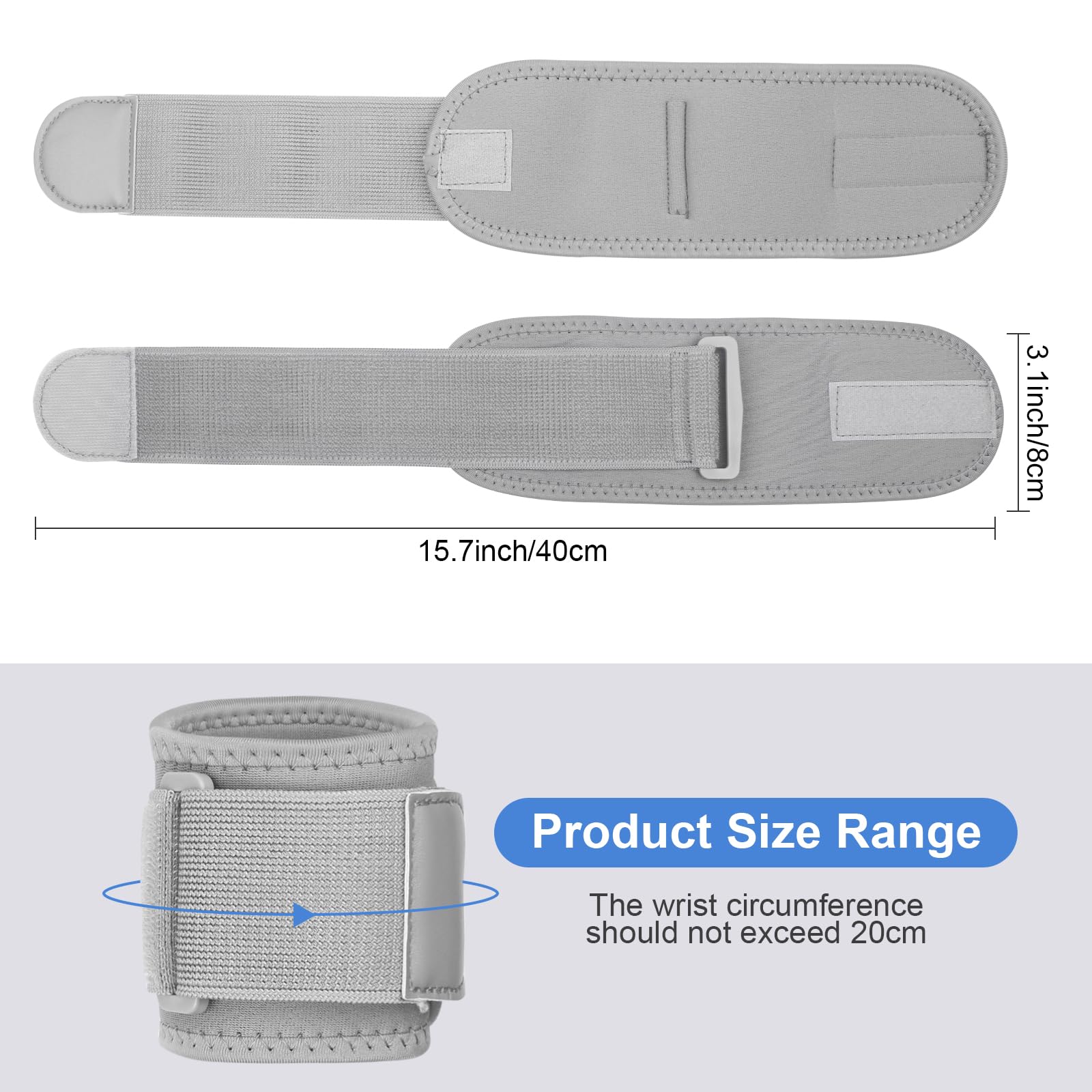 Yasdyri Wrist Brace Compression for Women and Men Adjustable Wrist Supports for Tendonitis Arthritis, Carpal Tunnel - Image 2