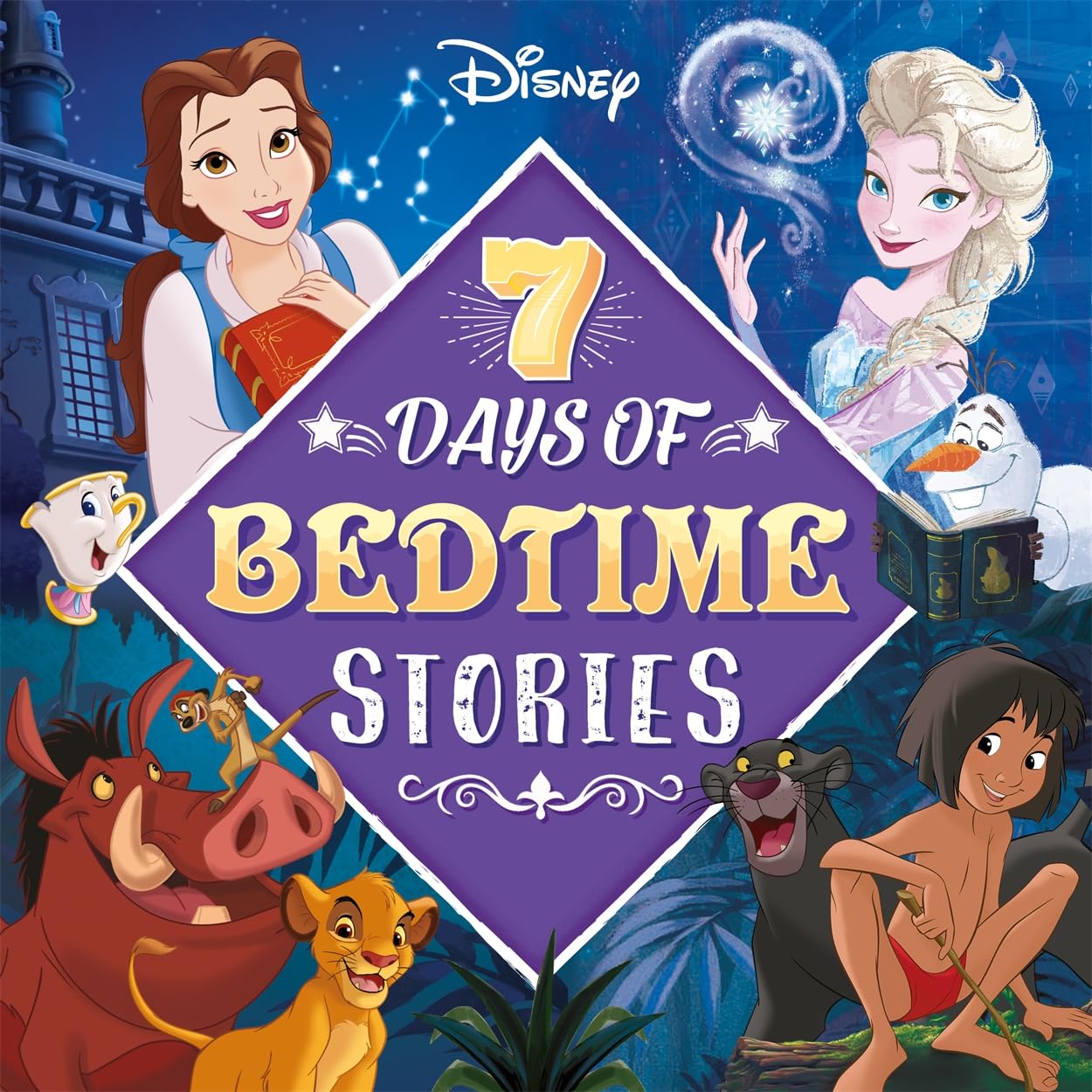 Disney: 7 Days of Bedtime Stories (Collection of Illustrated Tales)