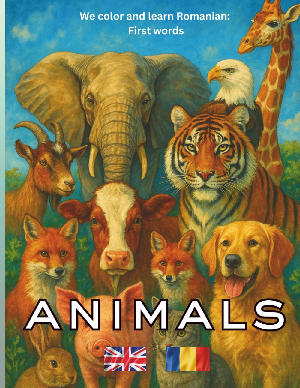Animals: Color & Learn Romanian (Color and Learn: First Words)