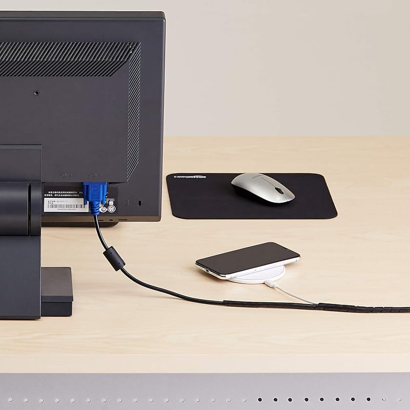 Amazon Basics 10m Kábelvédő Neoprén Hüvely Fekete - Kábel Szervezés és Védelme