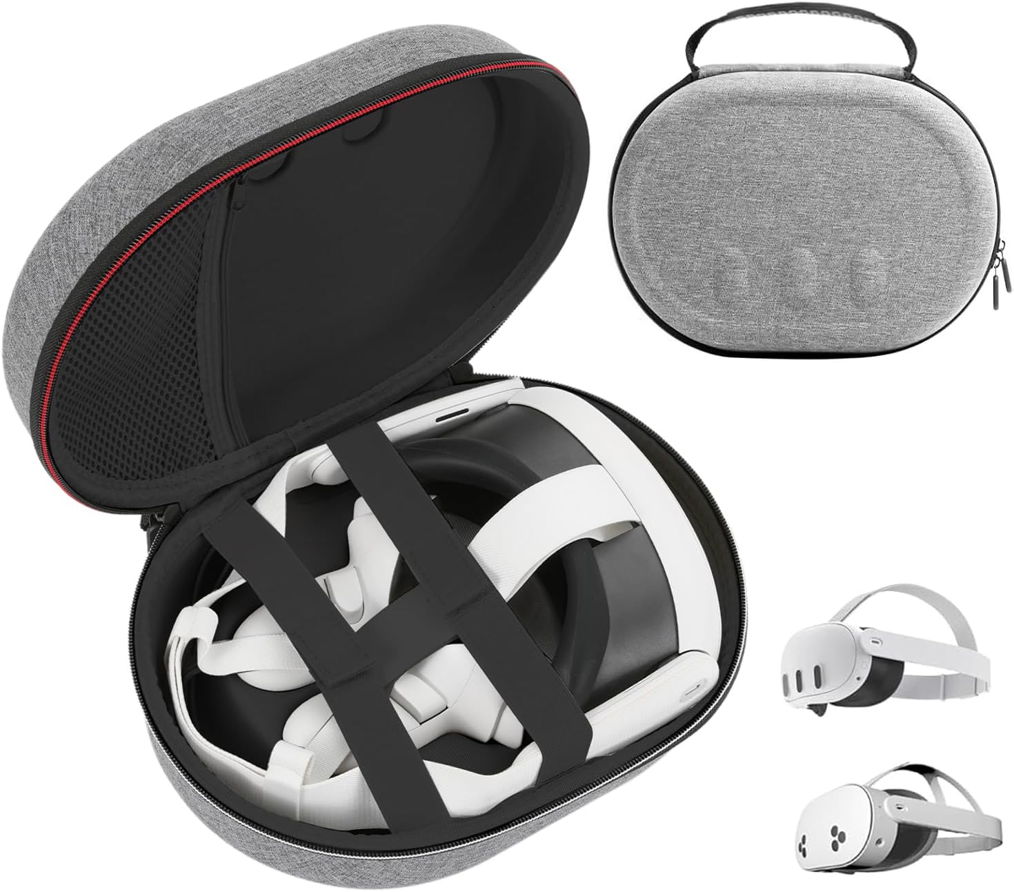 – UUBOXS Hard Carrying Case for Meta Quest 3S/Quest 3 Case, Upgrade Protective Travel Bag for Quest 3, Shockproof Storage Bag Compatible with Meta Quest 3S/Quest 3 Headset, Touch Controller Accessories