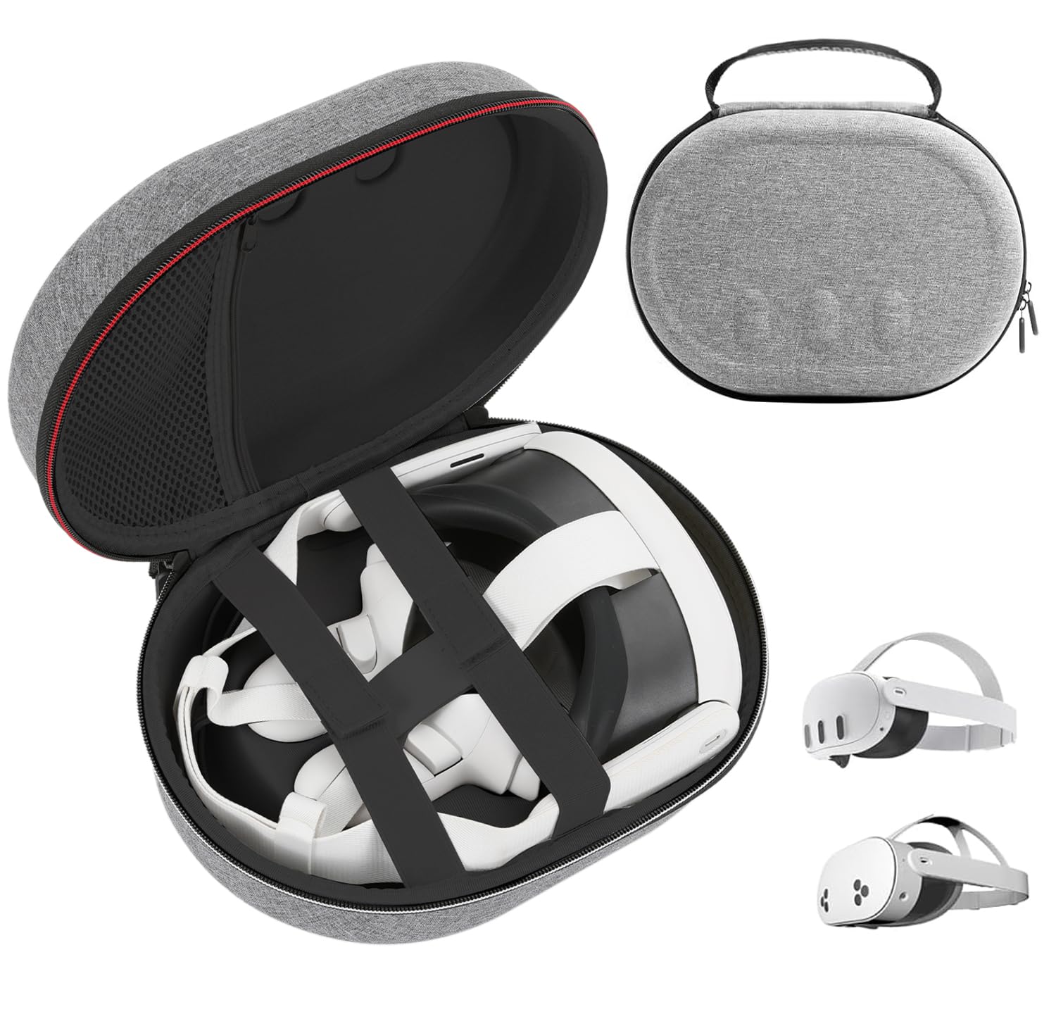 UUBOXS Hard Carrying Case for Meta Quest 3S/Quest 3 Case, Upgrade Protective Travel Bag for Quest 3, Shockproof Storage Bag Compatible with Meta Quest 3S/Quest 3 Headset, Touch Controller Accessories