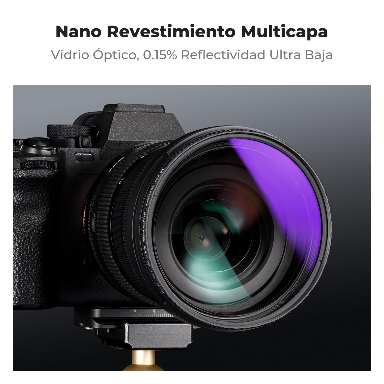 K&F CONCEPT 77mm Filtro ND8 Graduato Circolare Soft (GND0,9, Trasmittanza 12,5%, Riflettività 1,5%) da Vetro Ottico Tedesco SCHOTT con Nano-rivestimento per obiettivi 77mm