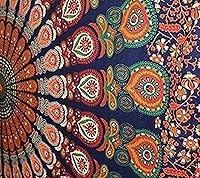 Vista 7 de raajsee - Tapiz azul turquesa - Tapices de mandala para colgar en la pared - Tapiz hippie para dormitorio, estética - Tamaño mediano