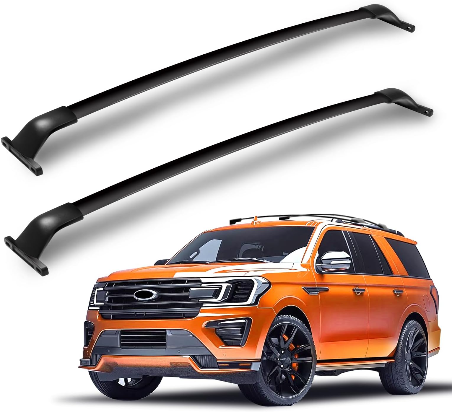 Aluminum Roof Rack Cross Bars For Ford Expedition & Lincoln Navigator – 150LB Capacity, No-Drill Install