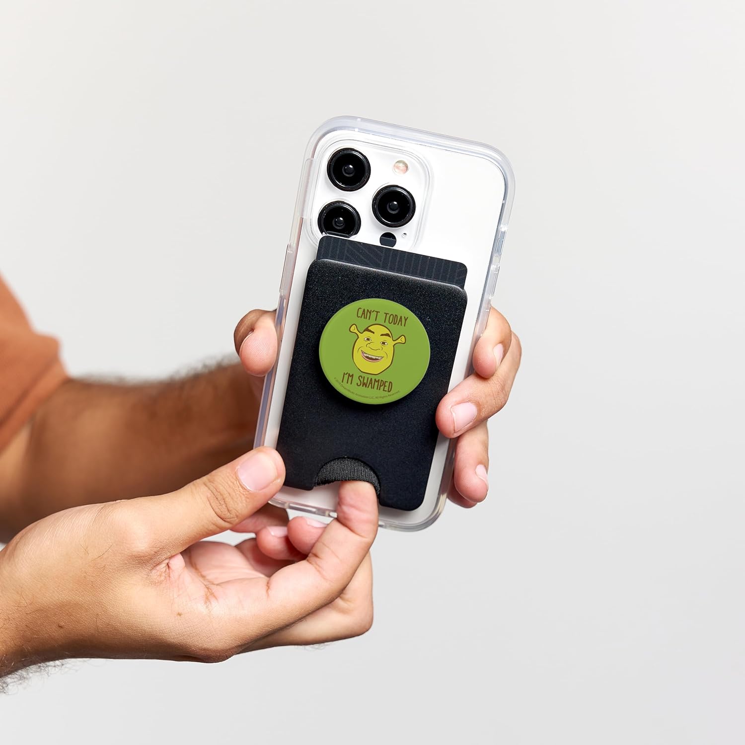 Shrek Can't Today I'm Swamped Cartoon Portrait PopSockets PopWallet for MagSafe
