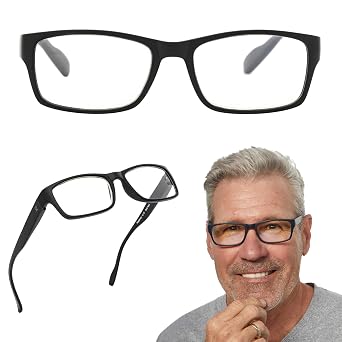 Readerest Blue Light Blocking Reading Glasses Black, 2.50 Magnification Computer Glasses, fashionable for men and women, Anti Glare, Anti Eyestrain, UV protection