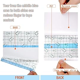 Transparent Dressing Adhesive Bandage Waterproof Clear Adhesive Bandages Stretch Tape for Tattoos Swimming (6 Inch x 5.47 Yard)