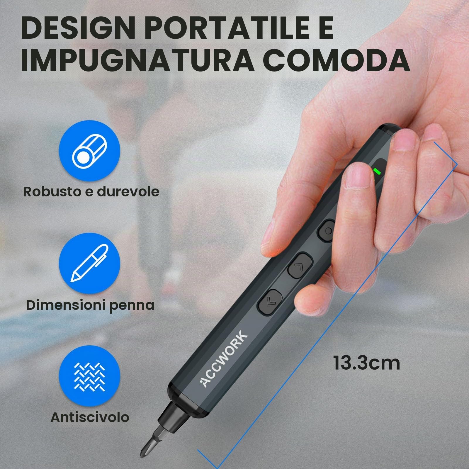 Cacciavite elettrico, 68 in 1 di precisione, con 64 punte magnetiche S2 a 5 marce, dinamometrica a LED, cacciavite elettrico magnetico per laptop, occhiali, orologi