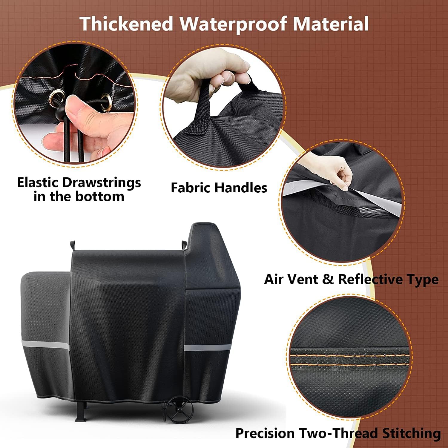 QuliMetal Grill Hot Rod Ignitor Kit Replacement Parts and Grill Cover for Pit Boss