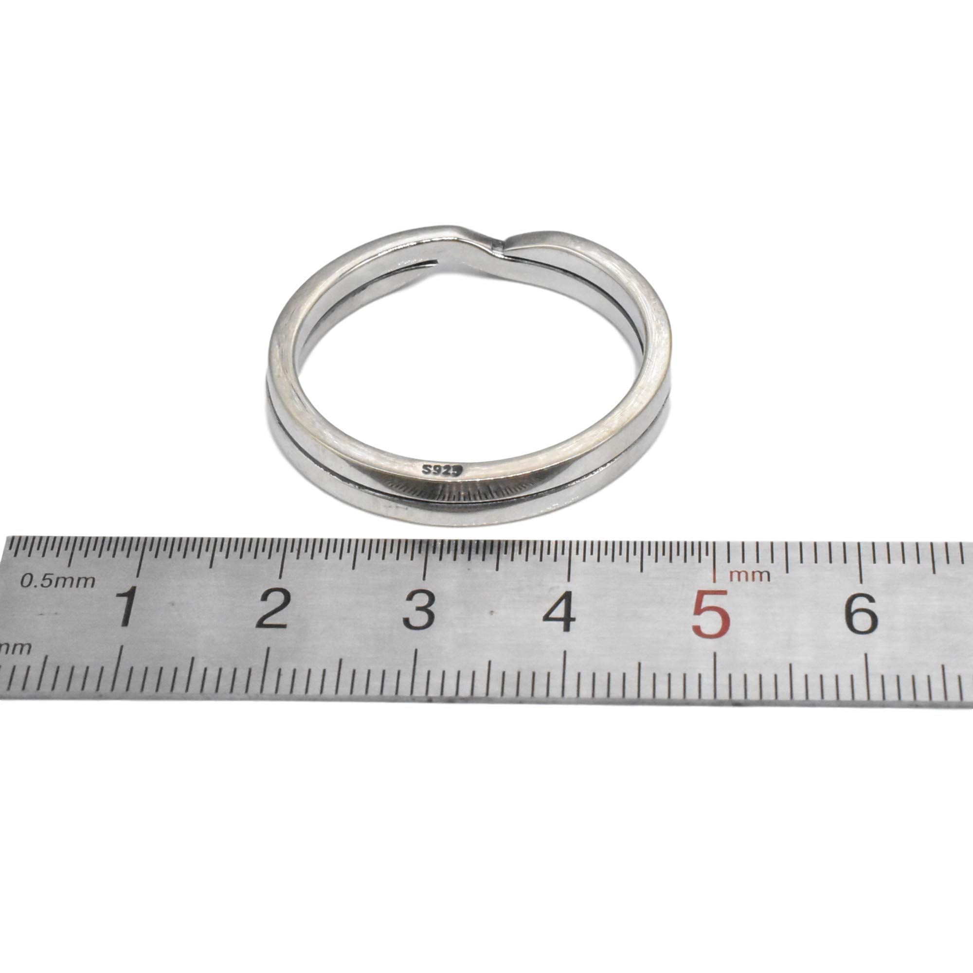 Spaltring aus Sterlingsilber, 925er Silber, Spaltring, 30 mm Spaltring, 30 mm Schlüsselring, ideal für Schlüsselanhänger