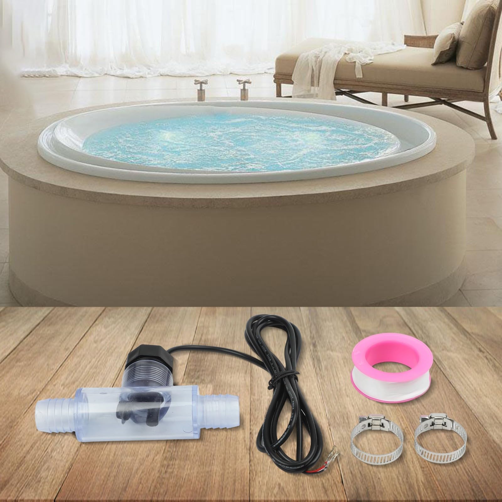 Interrupteur de débit pour baignoire massant capteur eau 2560-040 kit pièces 24V
