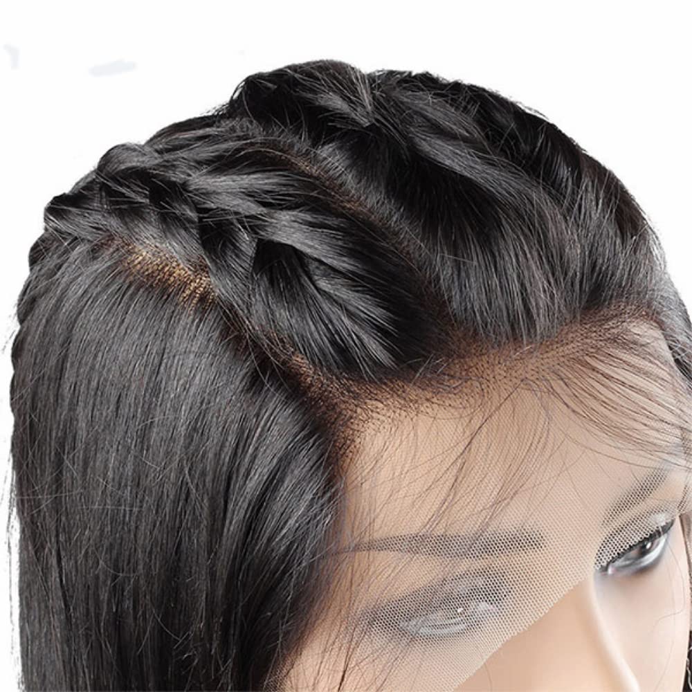 Lace Frontals 13x4 Transparent Lace Frontal Closure Human Hair Frontals Pre Plucked with Natural Hairline Ear to Ear Straight Natural Color 8 Inch - Image 4