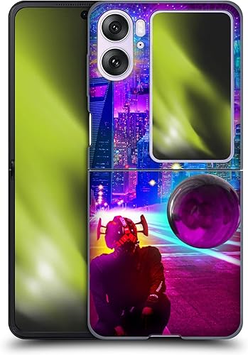 Head Case Designs Officially Licensed Dave Loblaw Synthwave Street Sci-Fi and Surreal Hard Back Case Compatible with Oppo Find N2 Flip