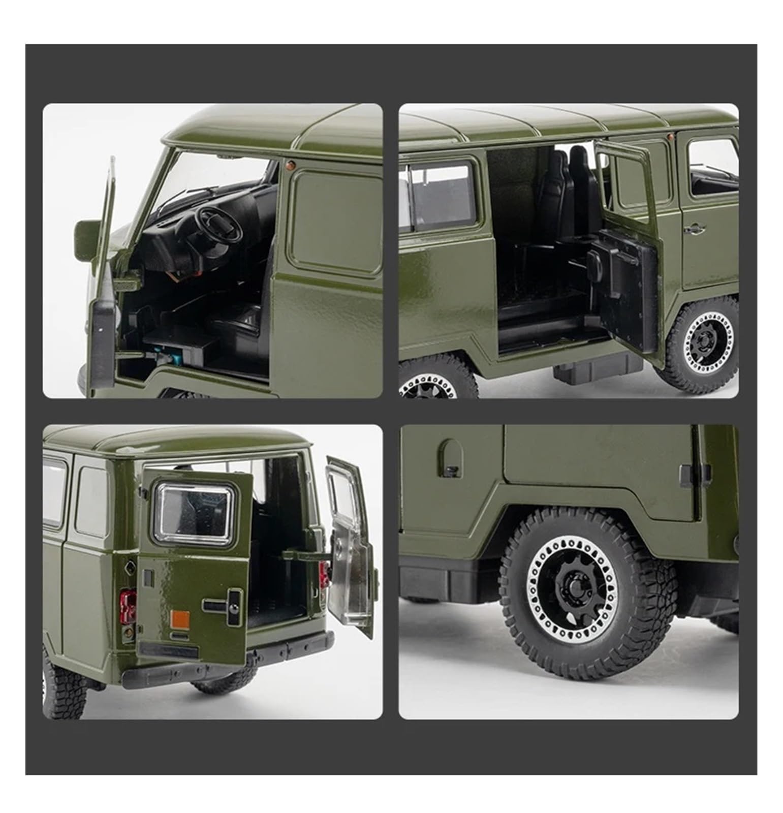 Amazon | ミニカーモデル 1/18 UAZ トラベラー ダイキャスト メタル 