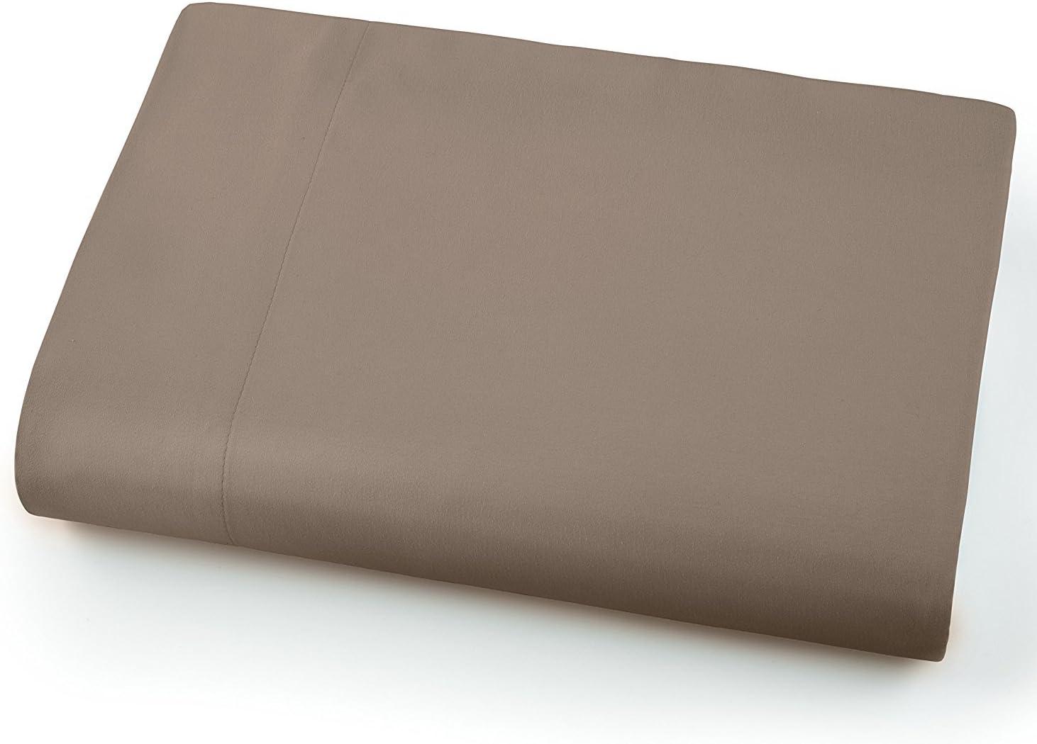 King Size Flat Sheet Only, 600 Thread Count Egyptian Cotton 1 Piece Cotton Rich Flat Sheet/Top Sheet Taupe Solid-Cotton Sheets