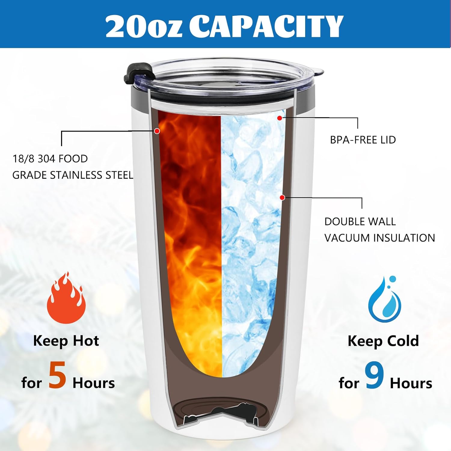 Qtencas Hairdresser Gifts for Women, Hair Stylist Gifts, I Can Fix Your Hair 20 Oz Insulated Tumbler, Gift for Hairdressers Female, Christmas Birthday Graduation Gift for Hairdresser, White - Image 6