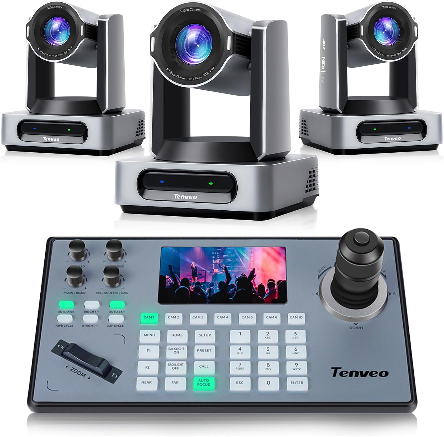 Tenveo 4K NDI PTZ Camera and Controller...