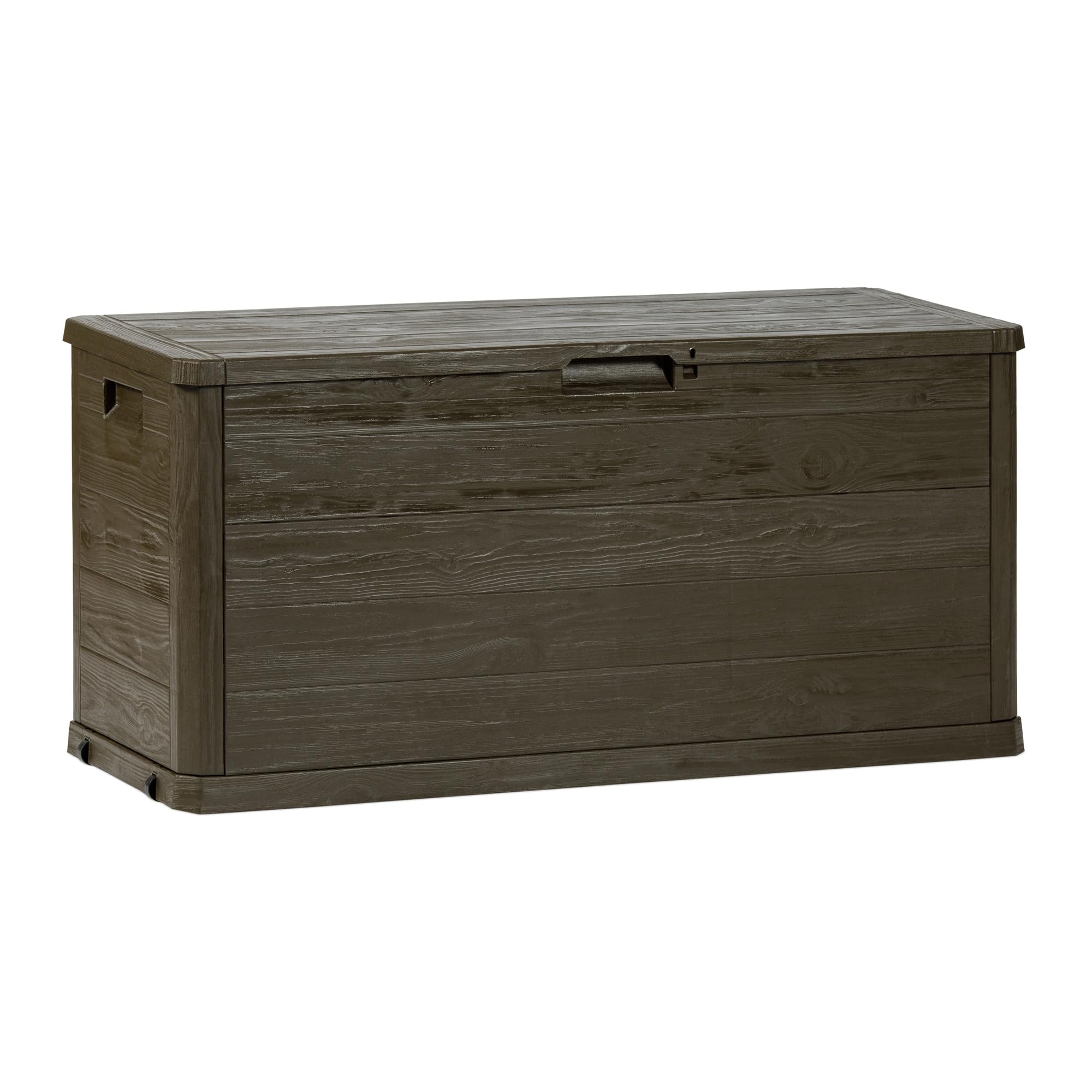 Toomax Multibox Woody's Baule 280L 117x45x56h cm Portaoggetti Giardino Marrone Effetto Legno Resistente UV