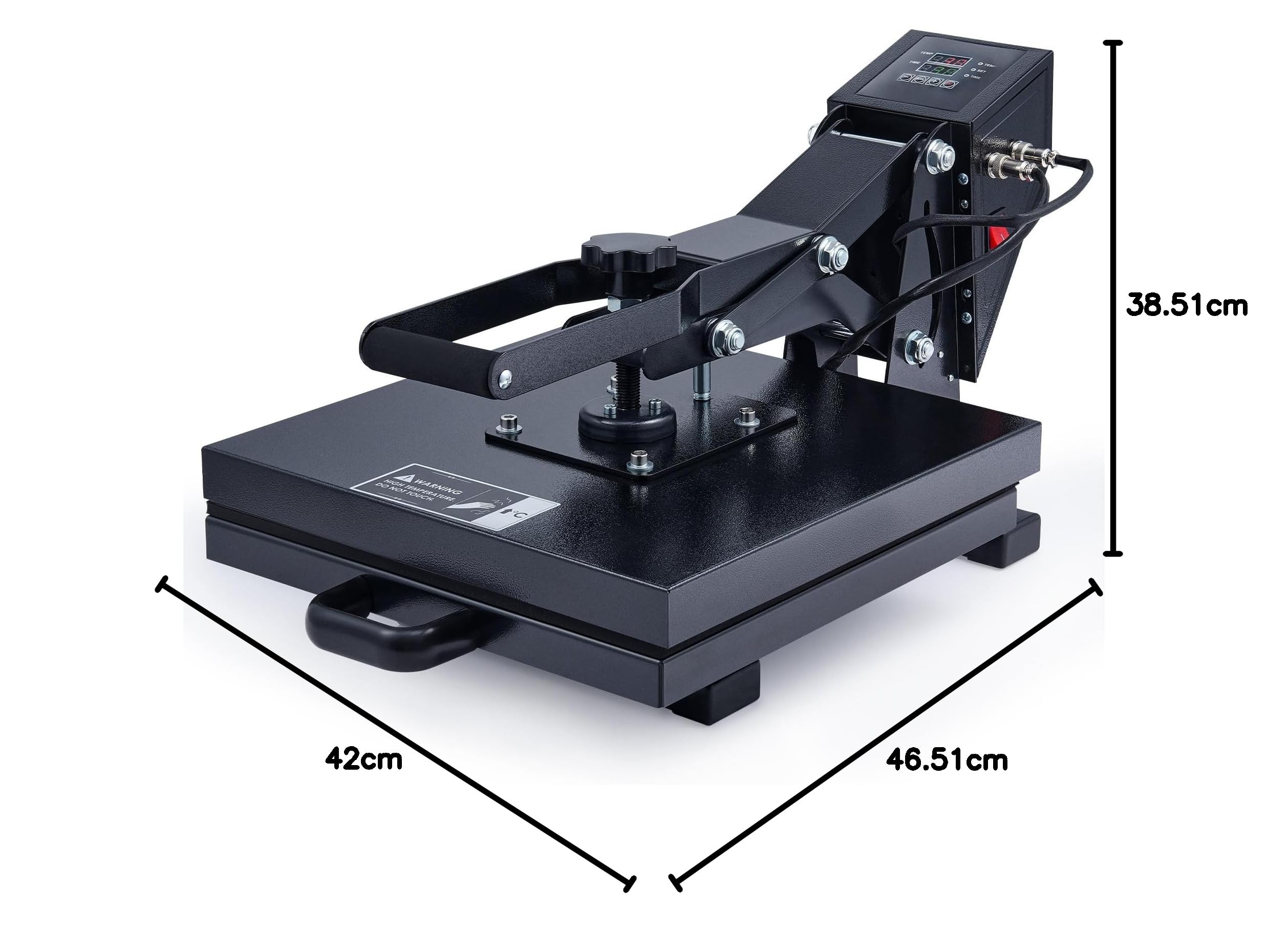 CREWORKS 1400W Transferpresse Hitzepresse 38x38cm Sublimationsmaschine