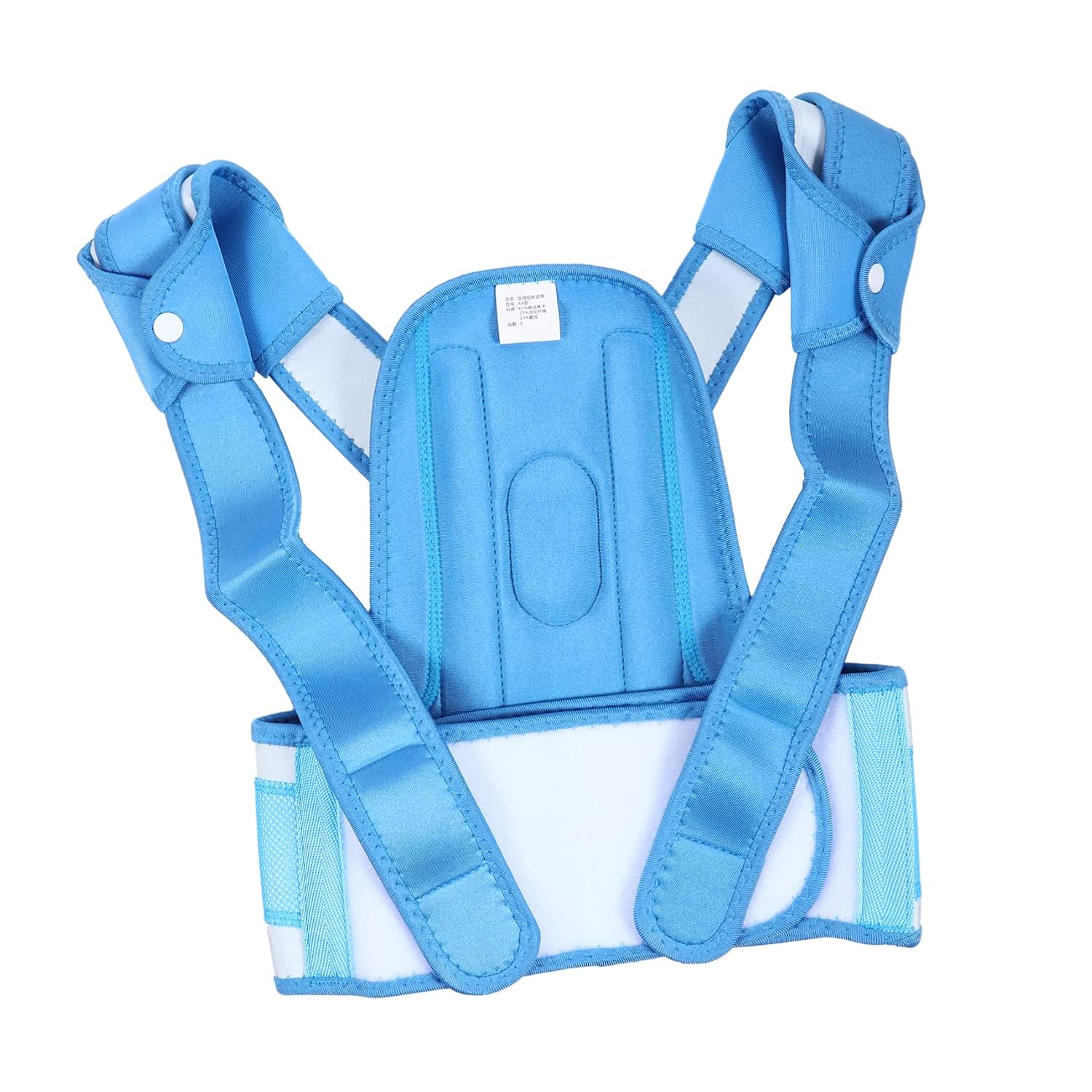 Ipetboom Student Back Posture Corrector Belt for Children, Blue Polyester | Breathable, Lightweight, Easy to Wear, Comfortable Support for Students and Children during Daily Use