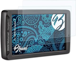 Bruni Schutzfolie kompatibel mit BMW Navigator V Folie, glasklare Displayschutzfolie (2X)