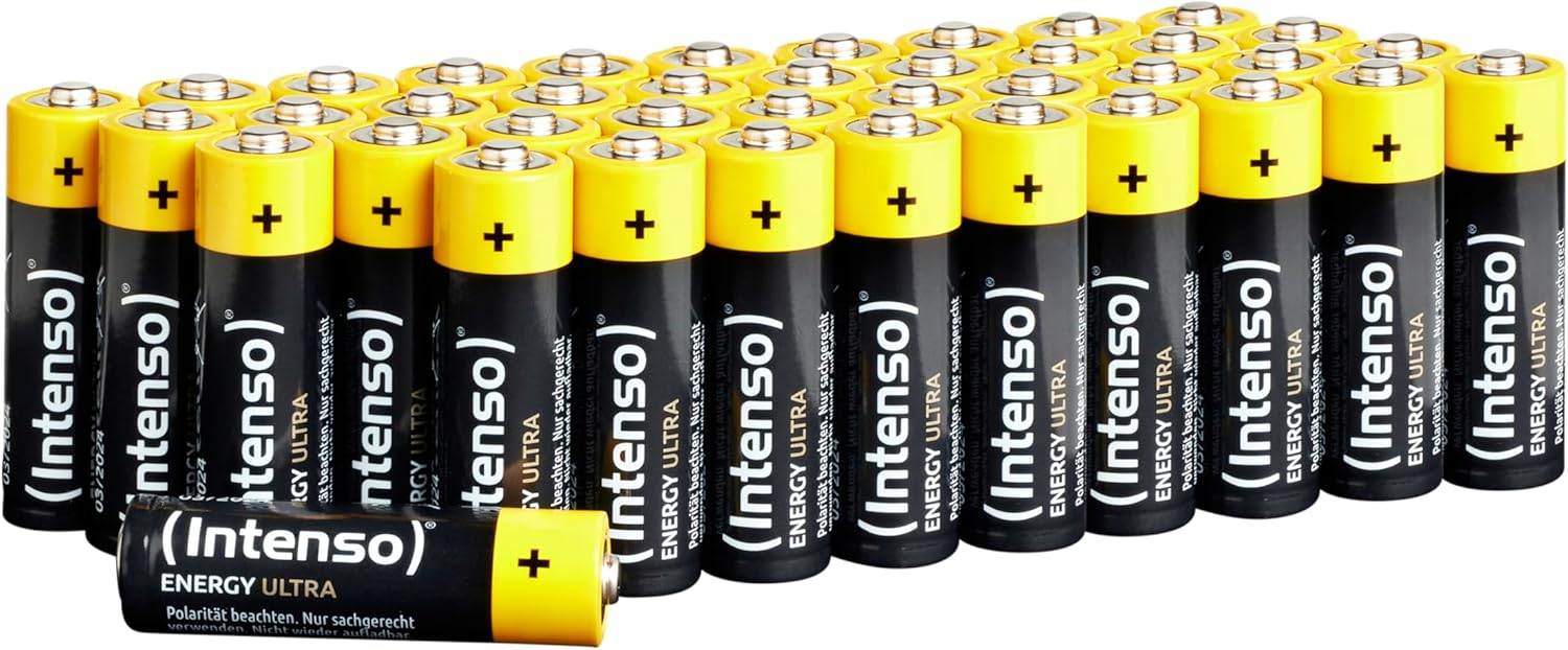 Pack of 40 Intenso Energy Ultra AA Mignon LR6 Alkaline Batteries