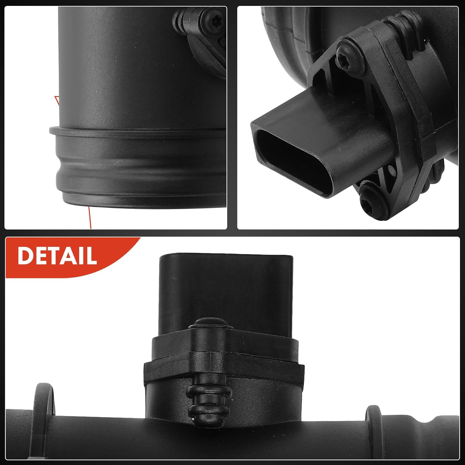 A-Premium Mass Air Flow Sensor Meter Meter Assembly W/ 5Pins [DOHC, 8Cyl 4.2L] Compatible with Audi A6 Quattro 2002-2011, A8 Quattro 2001-2010, Allroad Quattro