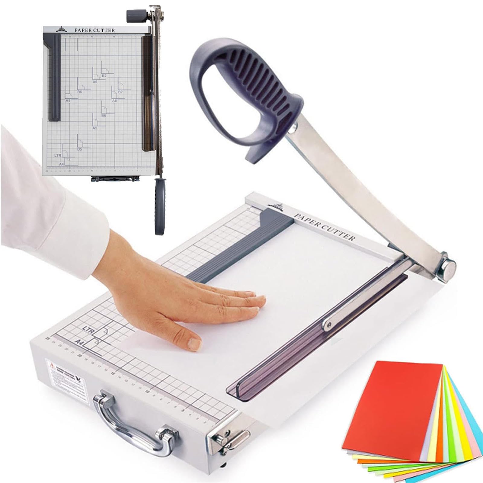 Taglierina rotante per carta artigianale e carta fotografica, taglierina multiuso A4 resistente