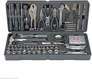 130 pc Tool Set & Case Auto Home Repair Kit SAE Metric