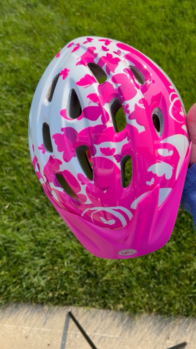 Watch Bell 7073350 Rally Child Helmet, Pink/White Flutter age 5-8 on Amazon Live