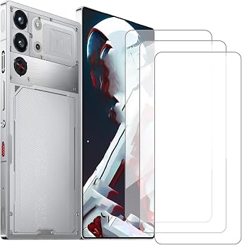 Screen Protector Compatible with ZTE Nubia Red Magic 10S Pro6.85 Inch [3 Pack] Glass Screen Protector Suitable for ZTE Nubia Red Magic 10S Pro, Tempered Glass Protective Film