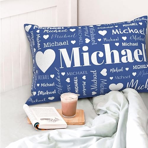 Miniatura 6 de Funda de almohada con nombre personalizado para cama, sofá, funda de almohada con nombres para mamá, niños, amantes, fundas de cojín personalizadas