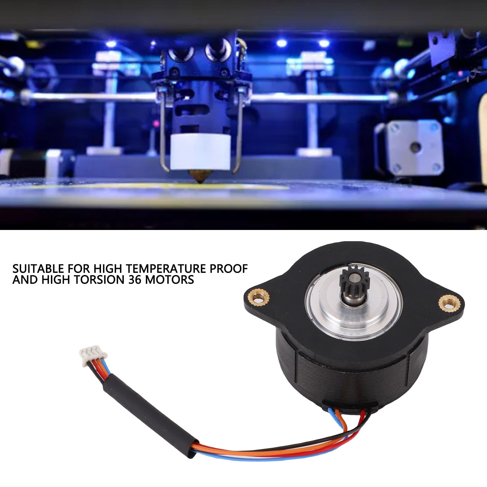 SEAFRONT Moteur Pas à Pas Circulaire 1A pour Extrudeuse Imprimante 3D Remplacement Compatible K1 K1C K1 MAX ENDER3 V3 V3 Plus