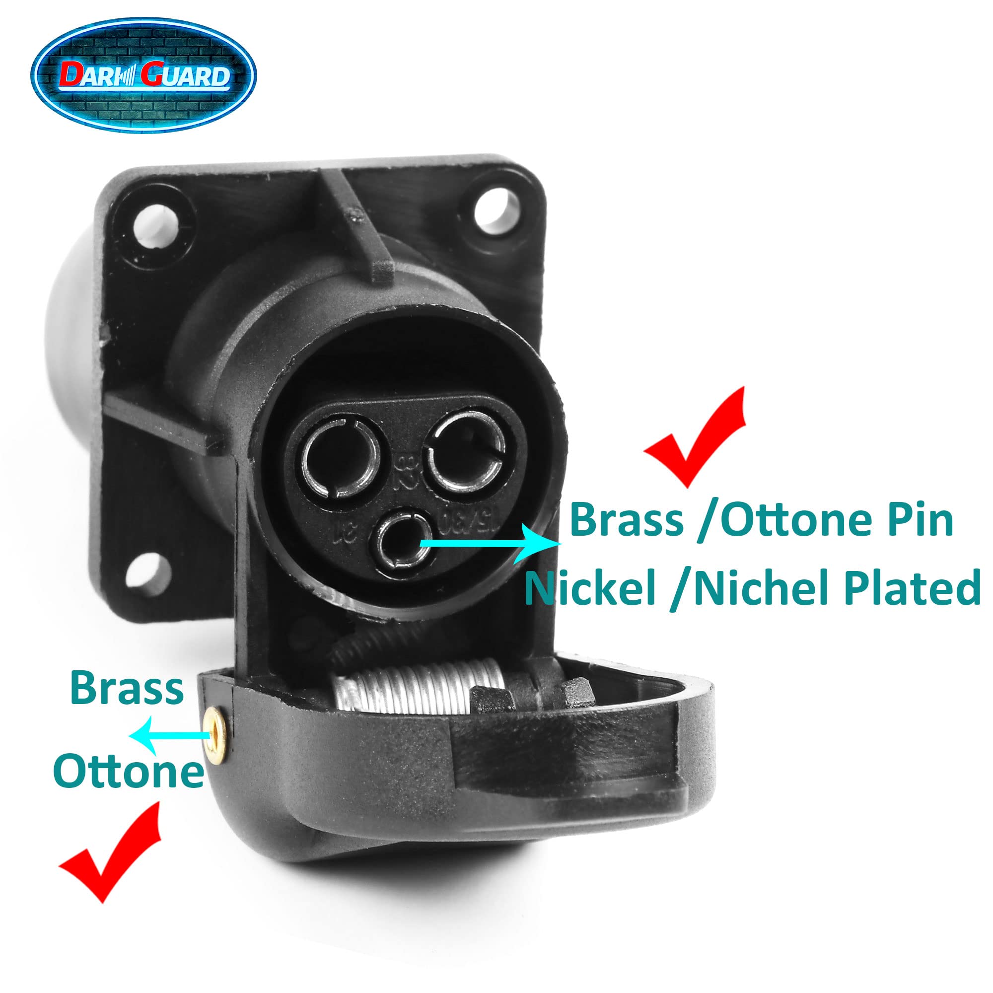 Prese 3 Poli Trattore e Spina 3 Poli Trattore 12v 24v,Prese Spina 3Poli 12v per Macchine Agricole,Prese 3Poli Femmina per Rimorchio,Spina 3Poli Maschio Norma DIN 9680 ( Spina e Prese K2S42)