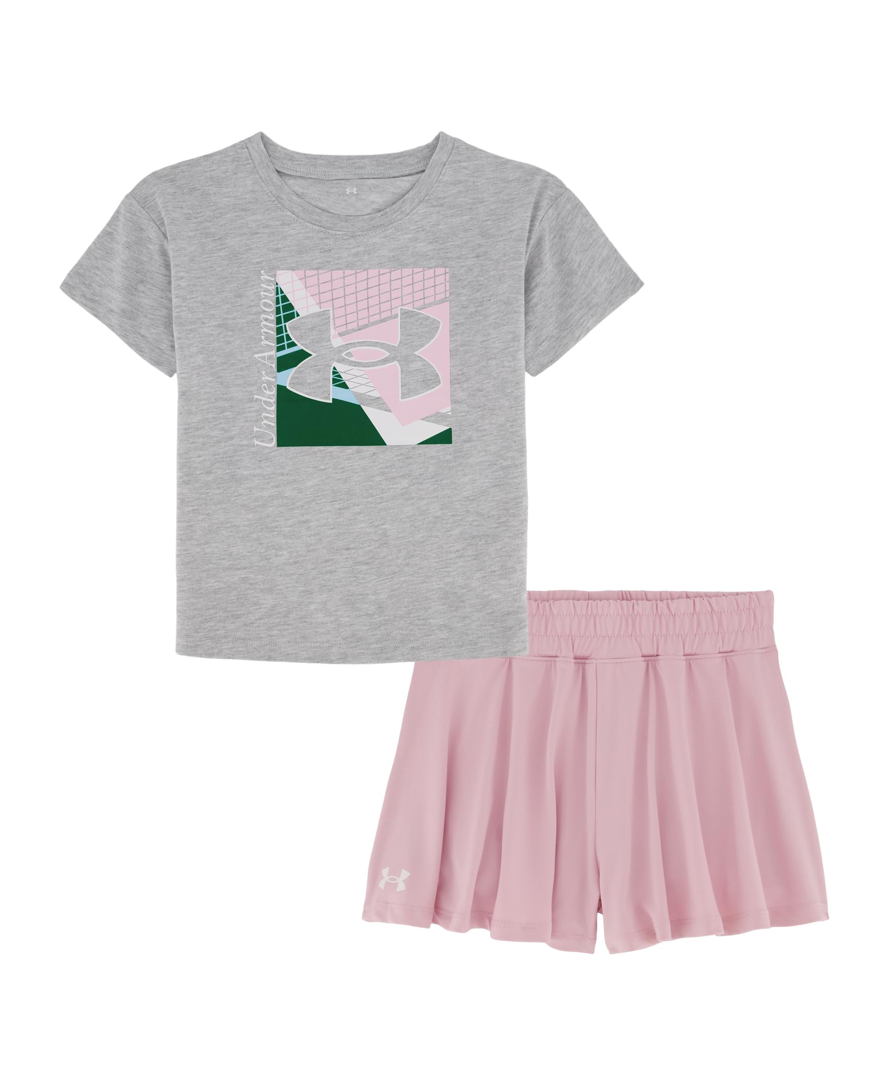 Under Armour Girl's 2-piece Short Sleeve Tee and Skort Set