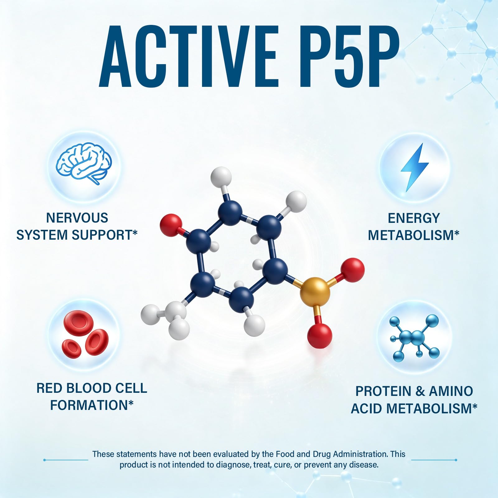 P5P Vitamin B6 100 mg Supplement, 180 Micro Pellet Capsules — Amazon image 2