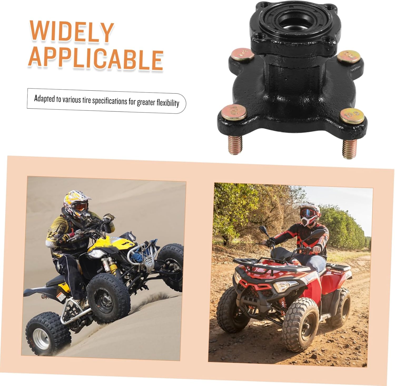 Axle Hub Wheel Rim Brake Hub for Atv Construction Design for Enhanced Stability Easy Installation Versatile Compatibility for Various Tire