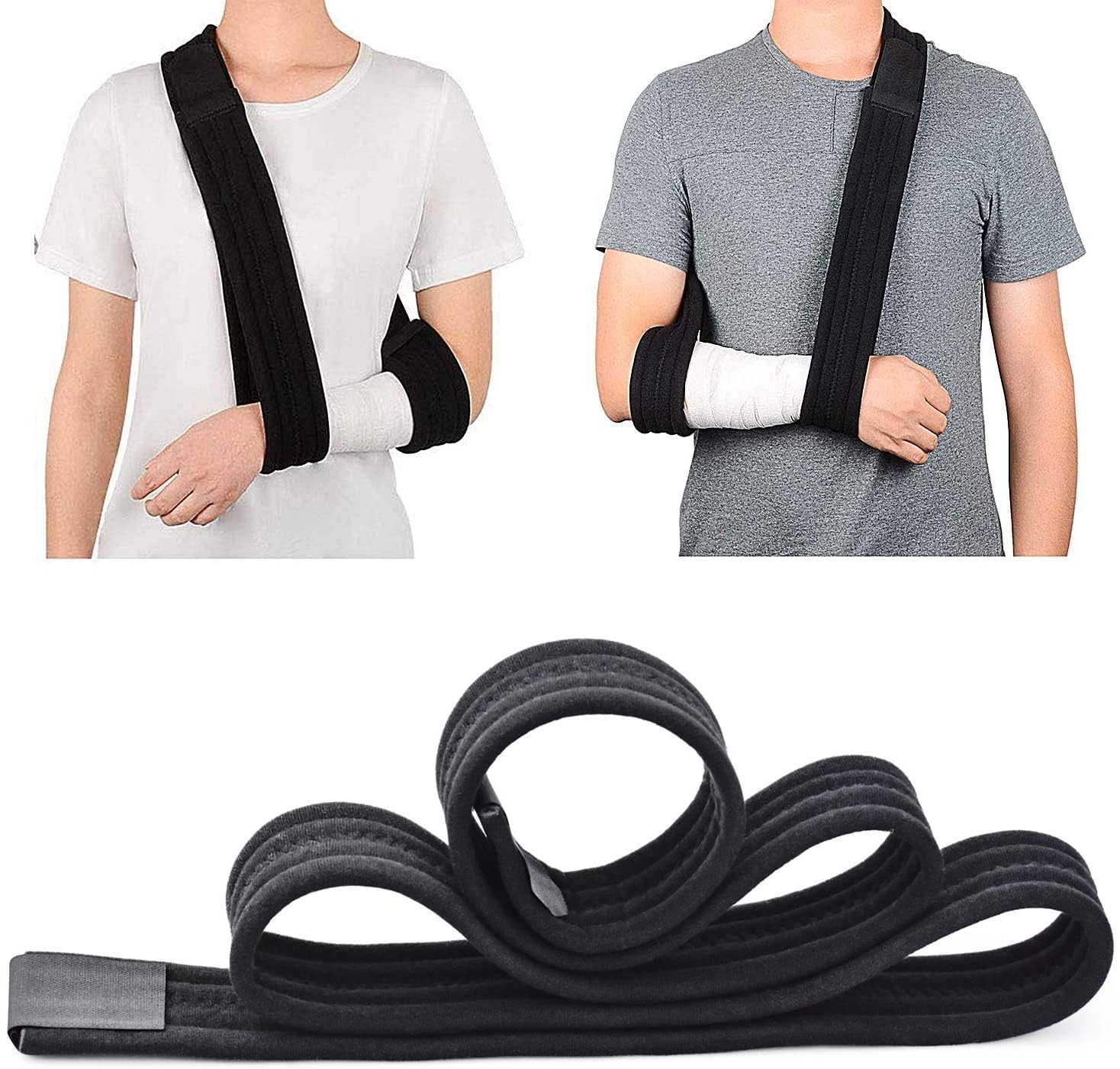 4DflexiSPORT Arm support sling shoulder immobilizer strap for shoulder, arm, elbow and hand injuries. Unisex.