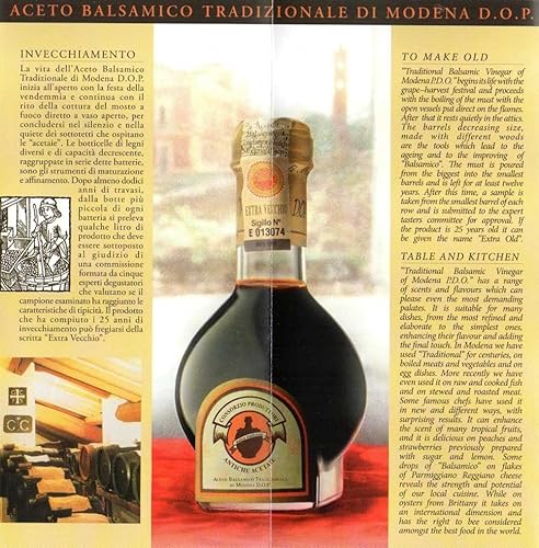 Miniatura 7 de Vinagre Balsámico Tradicional de Módena DOP 12 años, 3.4 oz + dosificador de tic + libro de recetas