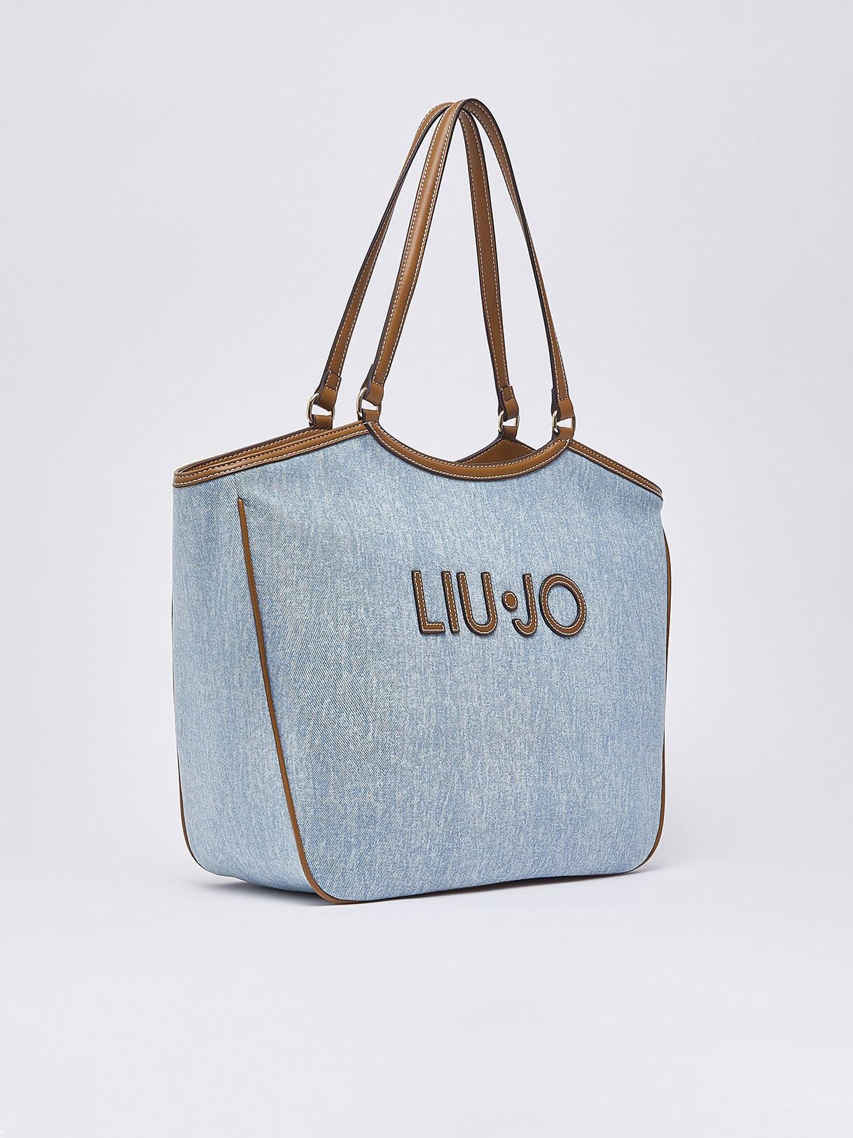 Liu Jo bolso de hombro bolso shopper Ferielle Tote Light Denim azul claro