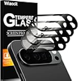 Wiaocit 4 Pack Tempered Glass Camera Lens Protector for Google Pixel 10 Pro XL, 9H Hardness, Anti-Scratch, Case Friendly